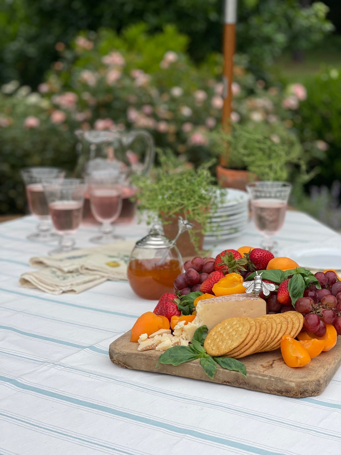 Pewter Honeybee Cheese Marker Set