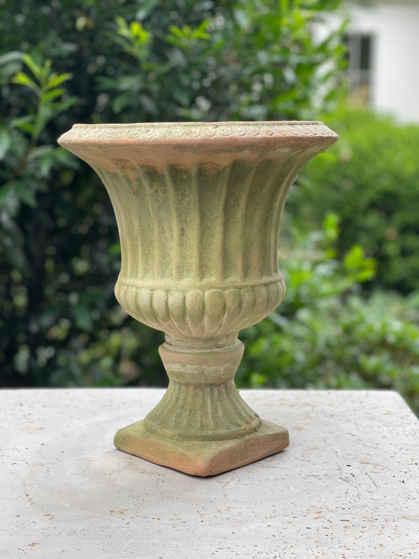 Patina Aged Vase Urn