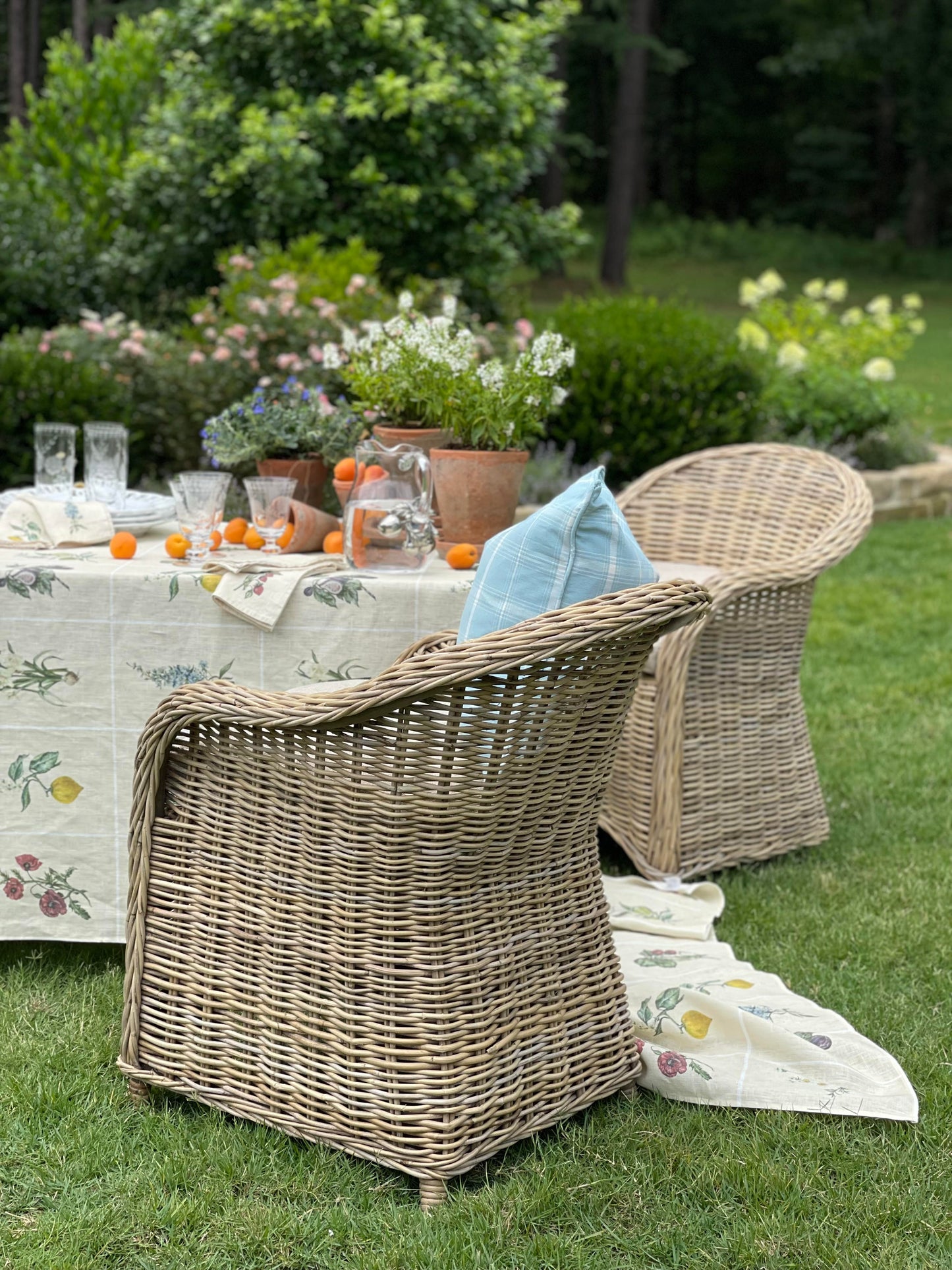 Botanical Linen Tablecloth