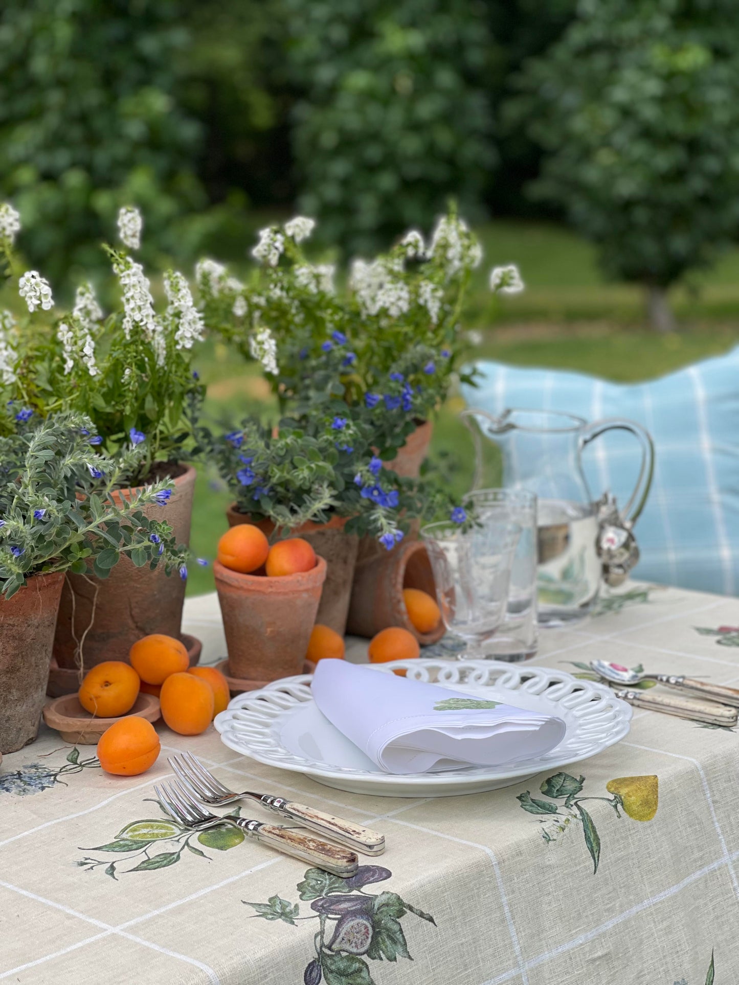 Botanical Linen Tablecloth