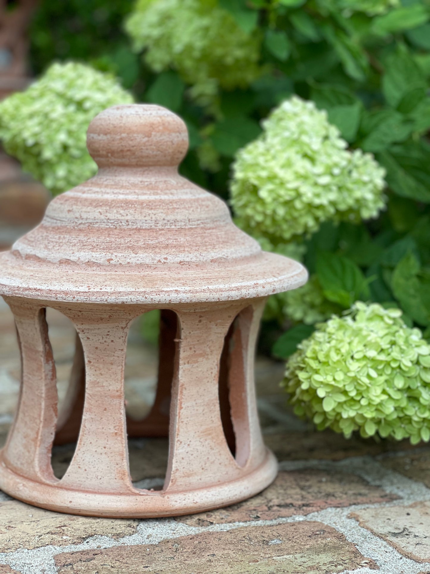 Small Italian Terra Cotta Garden Lantern