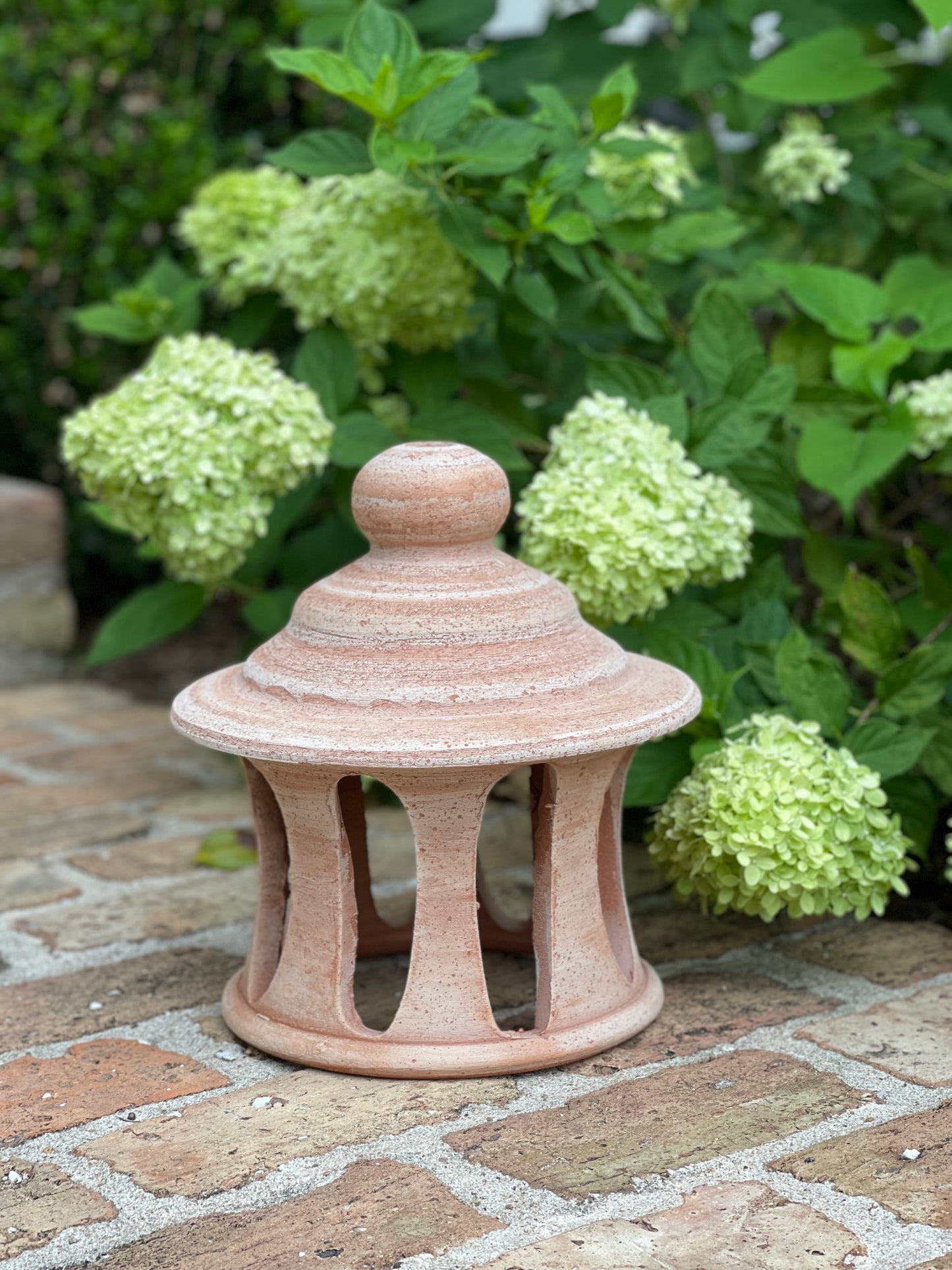 Small Italian Terra Cotta Garden Lantern