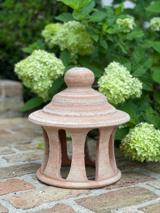 Small Italian Terra Cotta Garden Lantern