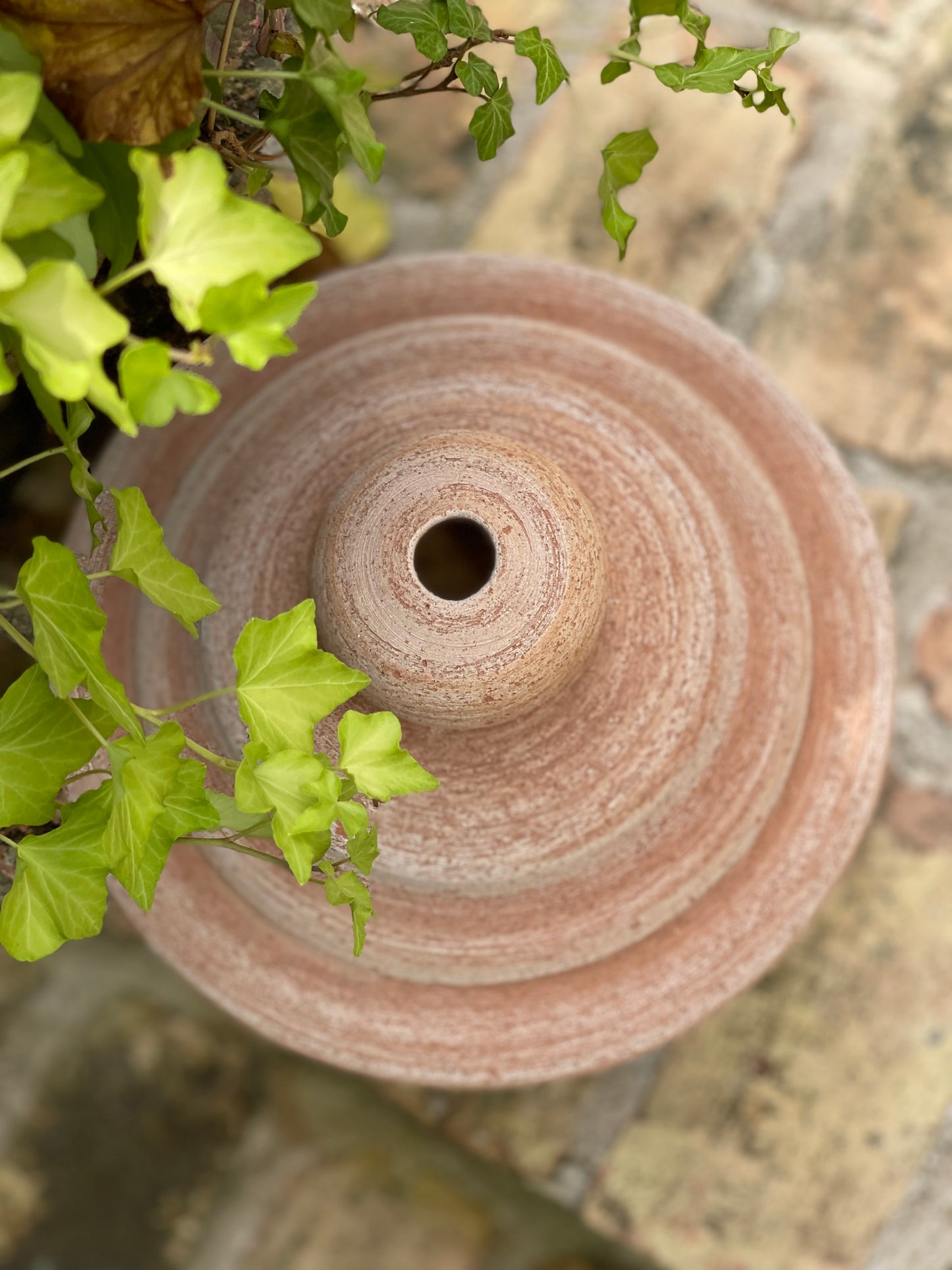 Small Italian Terra Cotta Garden Lantern