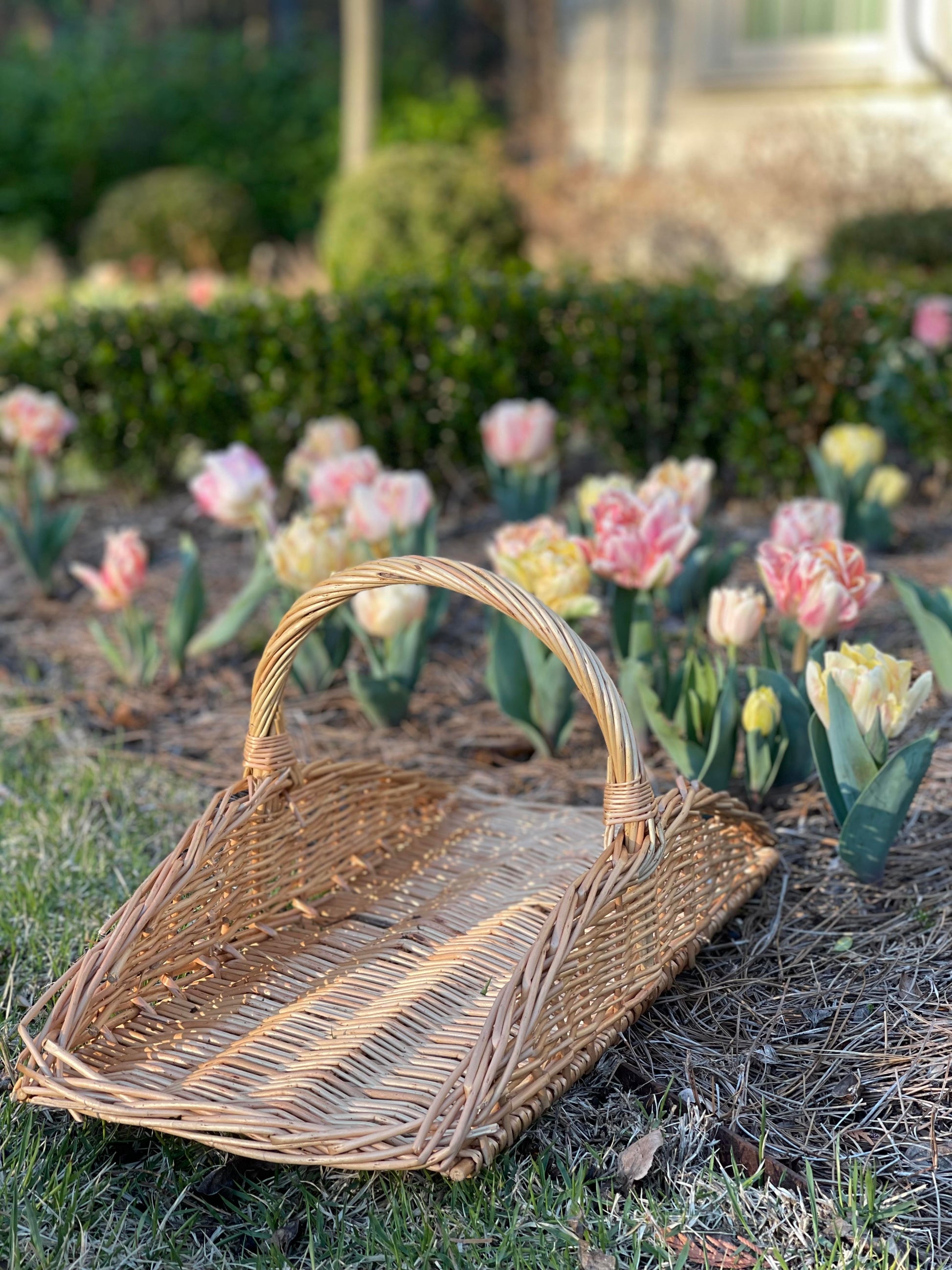 Wooden Garden Trug - Large Gathering Basket